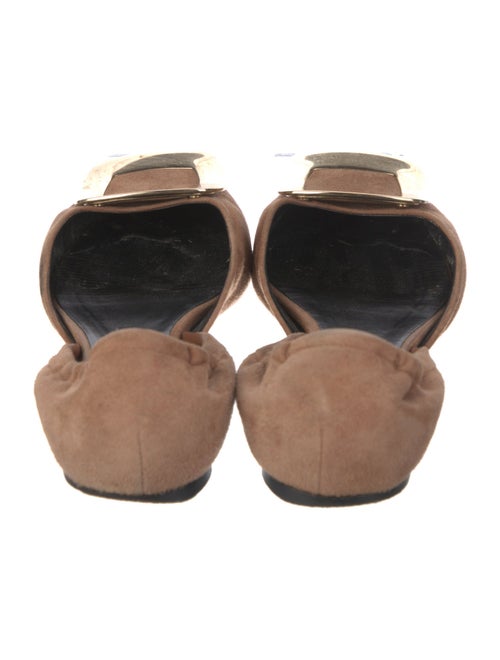 Roger Vivier Suede D'Orsay Flats