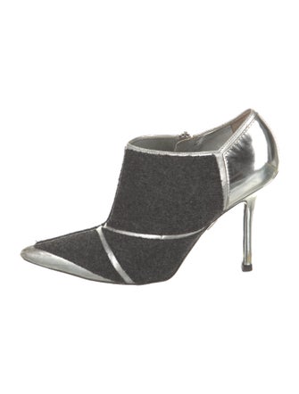 Roger Vivier Wool Animal Print Mules