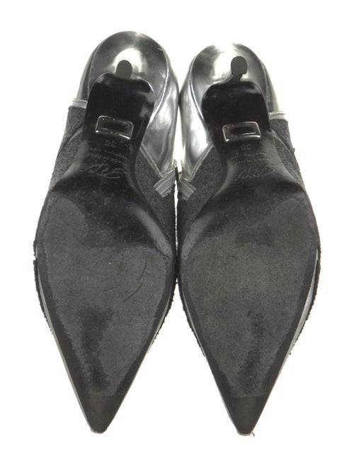 Roger Vivier Wool Animal Print Mules