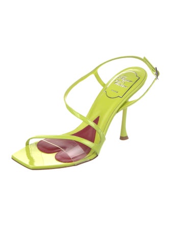 Roger Vivier Patent Leather Slingback Sandals