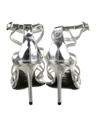 Roger Vivier Leather T-Strap Sandals