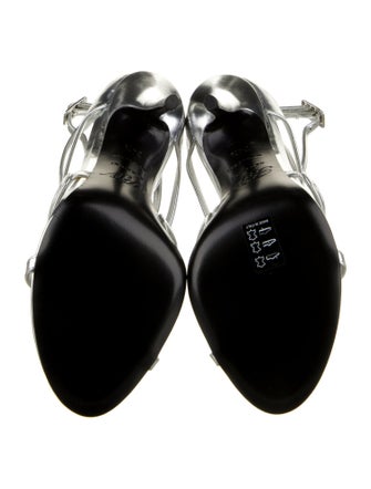 Roger Vivier Leather T-Strap Sandals