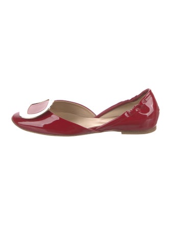 Roger Vivier Patent Leather D'Orsay Flats