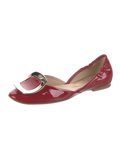 Roger Vivier Patent Leather D'Orsay Flats