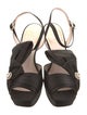 Roger Vivier Satin Bow Accents Sandals