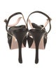 Roger Vivier Satin Bow Accents Sandals