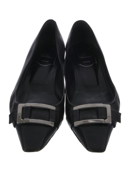 Roger Vivier Leather Flats