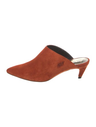 Roger Vivier Suede Mules