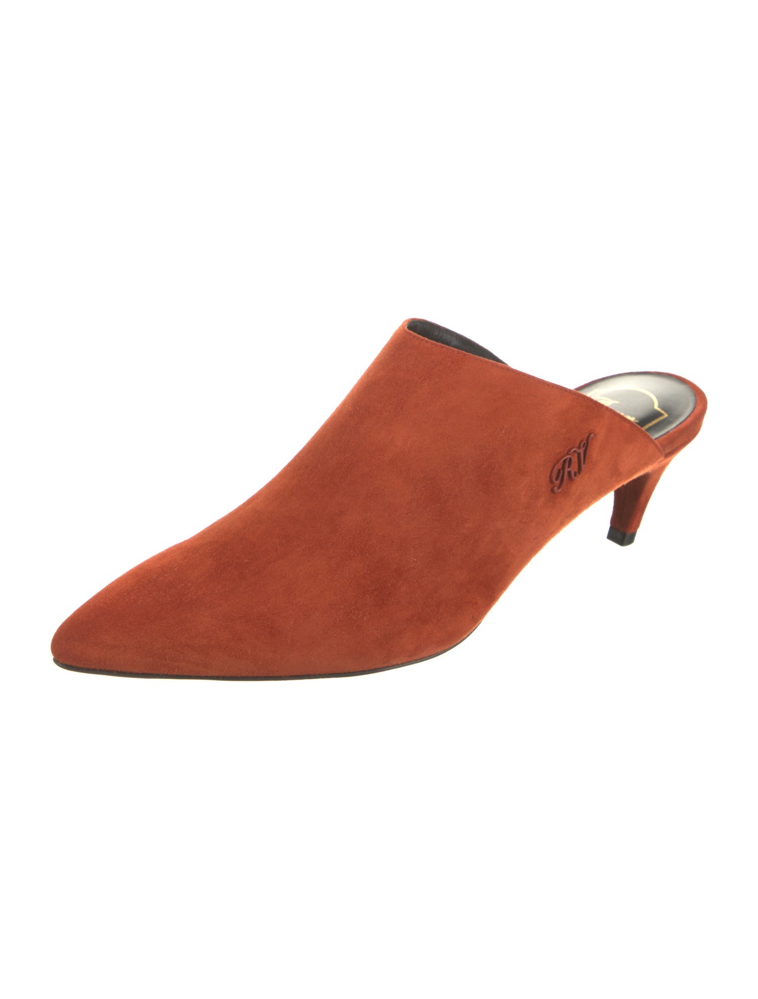 Roger Vivier Suede Mules