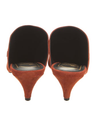 Roger Vivier Suede Mules