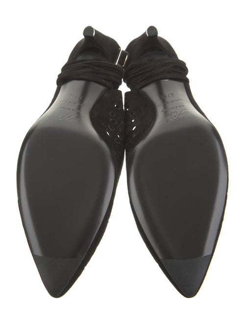 Roger Vivier Suede Floral Print Slingback Pumps