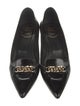 Roger Vivier Leather Chain-Link Accents Pumps