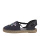 Roger Vivier Denim Graphic Print Espadrilles