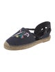 Roger Vivier Denim Graphic Print Espadrilles