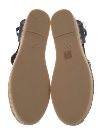 Roger Vivier Denim Graphic Print Espadrilles