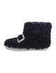 Roger Vivier Shearling Crystal Embellishments Snow Boots