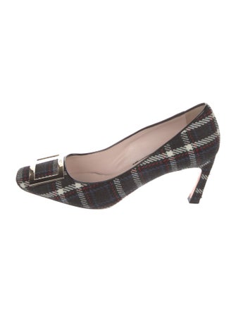 Roger Vivier Plaid Print Pumps