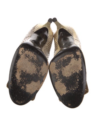 Roger Vivier Snakeskin Animal Print Pumps