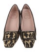 Roger Vivier Canvas Animal Print Pumps