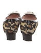Roger Vivier Canvas Animal Print Pumps