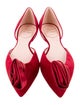 Roger Vivier Suede Cutout Accent D'Orsay Flats