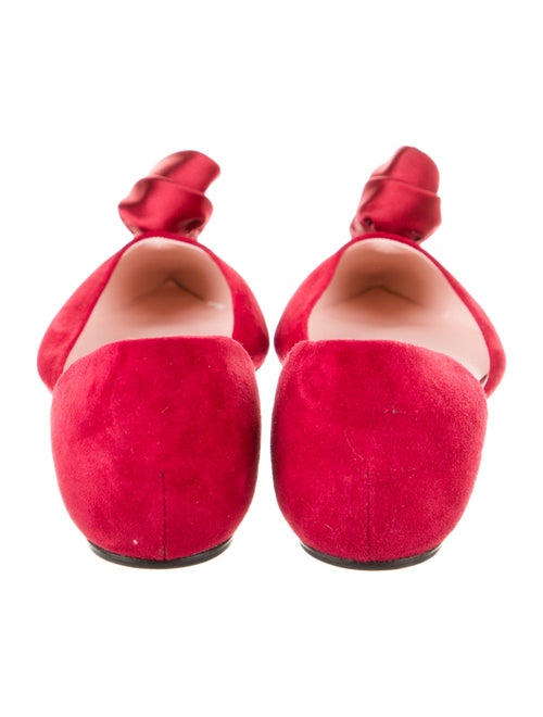 Roger Vivier Suede Cutout Accent D'Orsay Flats
