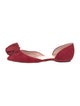 Roger Vivier Suede Cutout Accent D'Orsay Flats