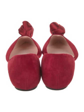 Roger Vivier Suede Cutout Accent D'Orsay Flats