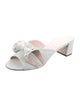 Roger Vivier Suede Bow Accents Slides