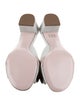 Roger Vivier Suede Bow Accents Slides