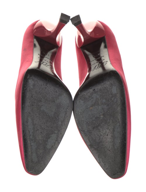 Roger Vivier Satin Crystal Embellishments Pumps