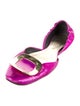 Roger Vivier Patent Leather D'Orsay Flats