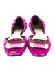 Roger Vivier Patent Leather D'Orsay Flats
