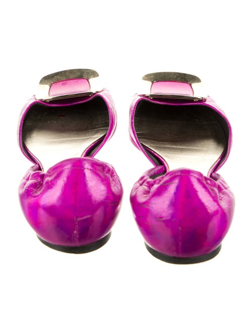 Roger Vivier Patent Leather D'Orsay Flats