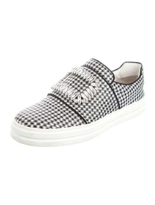 Roger Vivier Printed Crystal Embellishments Sneakers