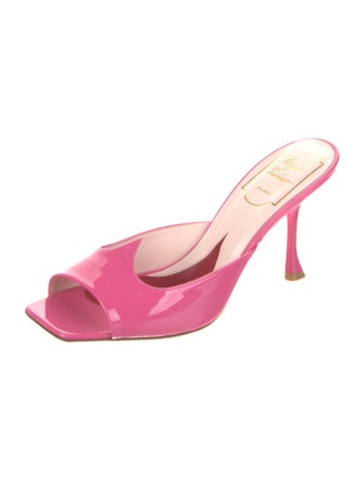Roger Vivier Patent Leather Slides