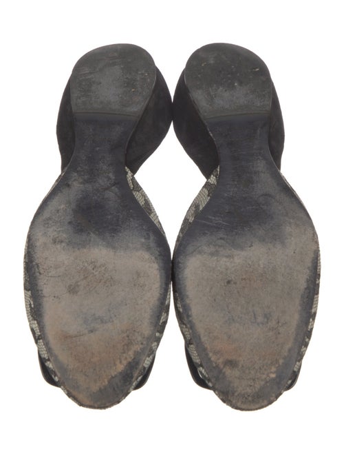 Roger Vivier Lace Printed D'Orsay Flats