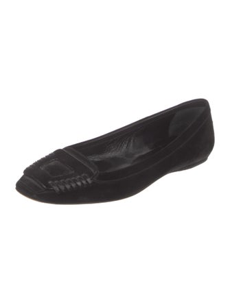 Roger Vivier Suede Flats