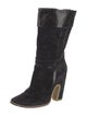 Roger Vivier Suede Moto Boots