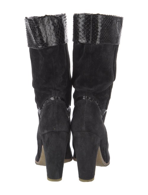 Roger Vivier Suede Moto Boots