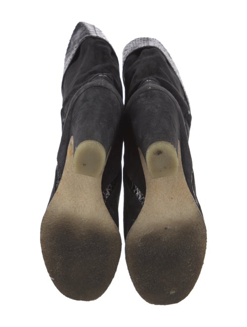 Roger Vivier Suede Moto Boots