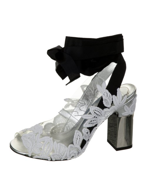 Roger Vivier PVC Lace Pattern Sandals
