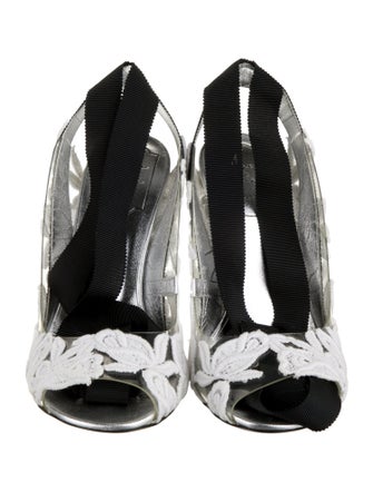 Roger Vivier PVC Lace Pattern Sandals