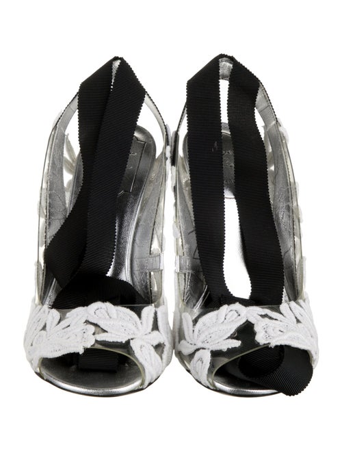 Roger Vivier PVC Lace Pattern Sandals