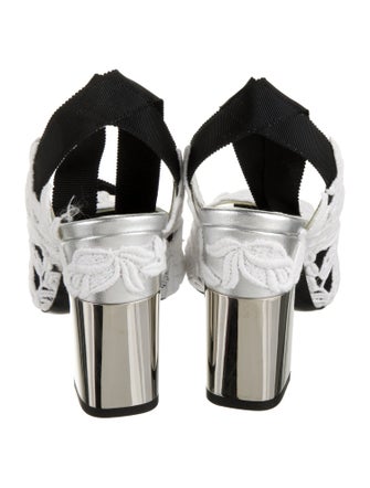 Roger Vivier PVC Lace Pattern Sandals