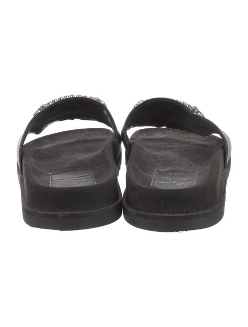 Roger Vivier Leather Printed Slides