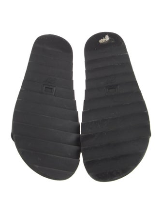 Roger Vivier Leather Printed Slides