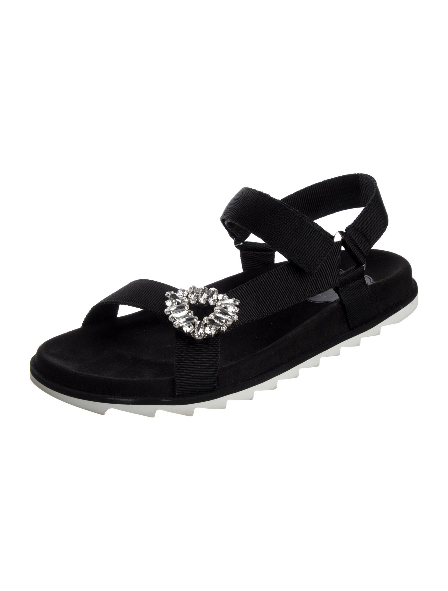 Roger Vivier Crystal Embellishments Sandals