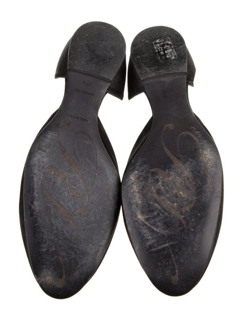 Roger Vivier Satin Crystal Embellishments D'Orsay Flats