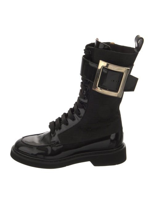 Roger Vivier Leather Combat Boots